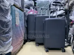 Set of Quality Dark Ash Travel Unbreakable Luggage