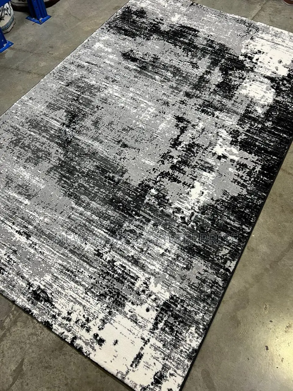 Modern Black Turkish Persian Centre Rug