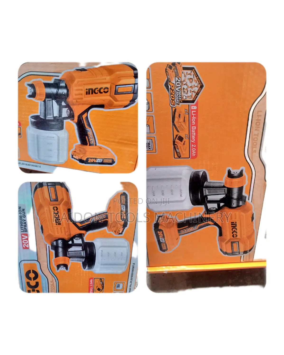 Cordless Spray Machine 20v Lithium Battery