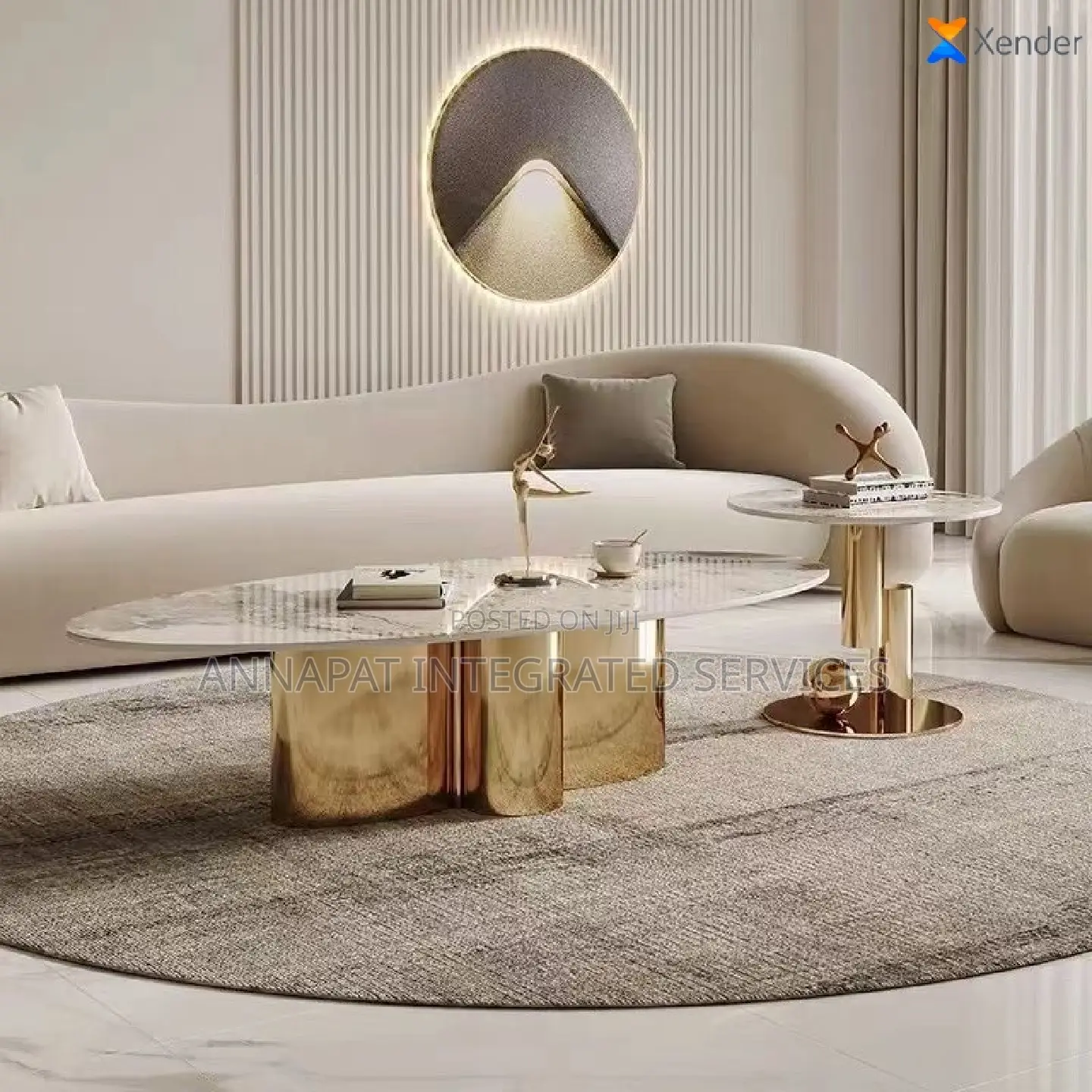 Modern Centre Table With a Side Stool