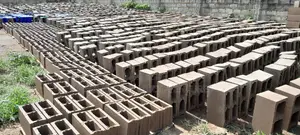 6" Concrete Blocks Moulding on the Site