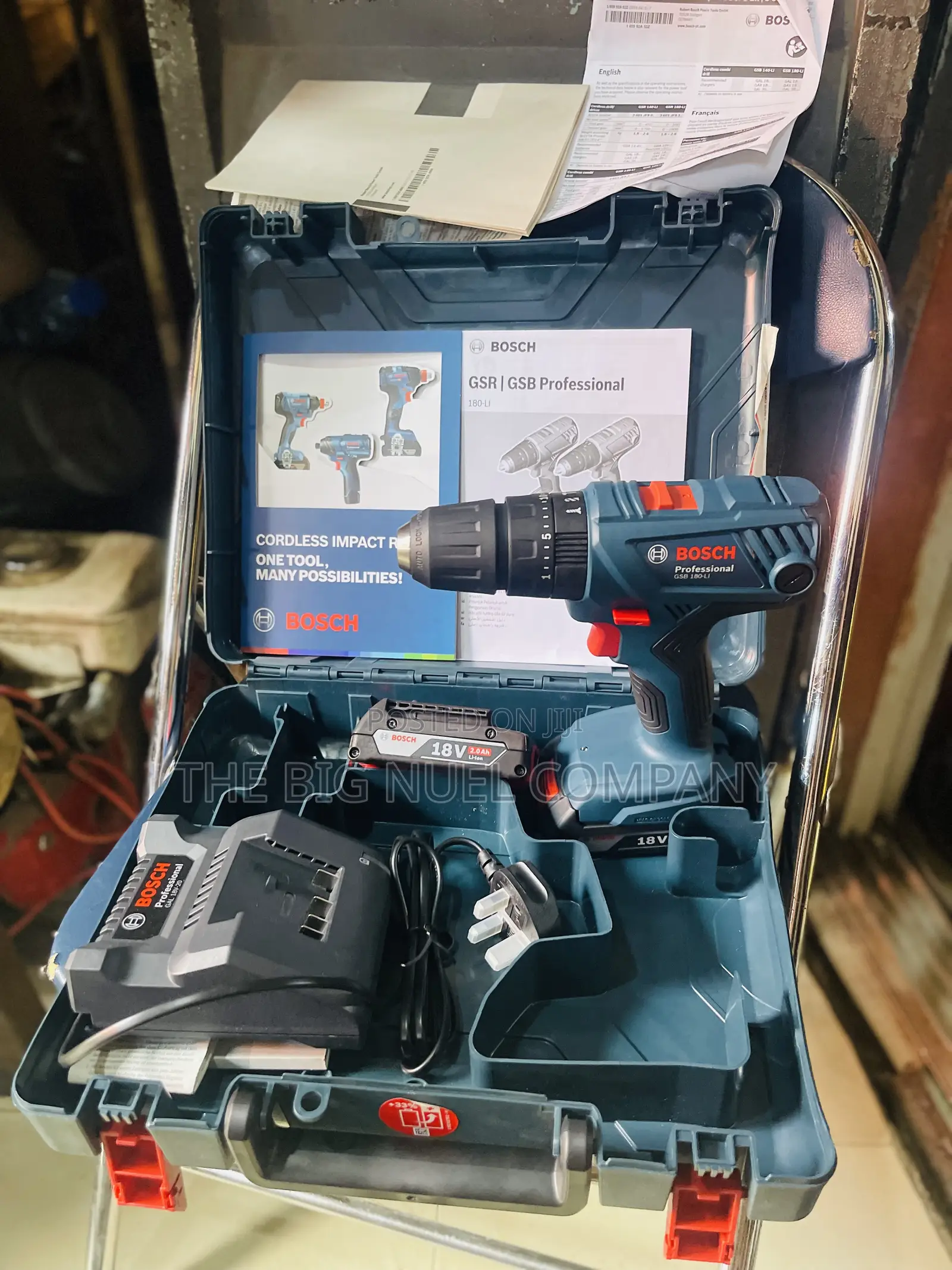 Original Cordless Bosch Drill Machine GSB 180-Li