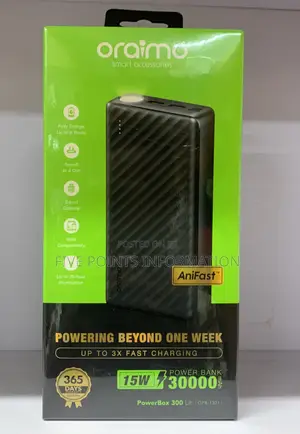 Oraimo Power Bank 30,000mah