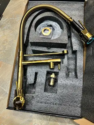Gold Spring Adjustable Sink Mixers