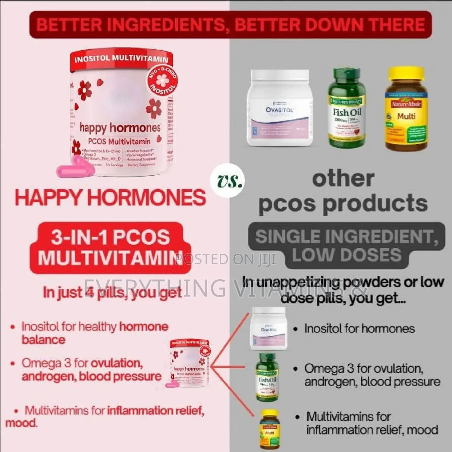 Original Happy Hormones Pcos Support Supplement 120 Caps (Original)