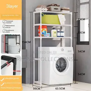 Multipurpose Washing Machine/Toilet Rack