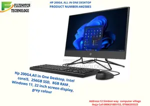 New Desktop Computer HP 200 G4 All-in-One 4GB Intel Core I5 SSD 256GB