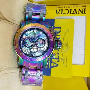 Photo - Original Invicta Chronograph Rainbow Chain Watch