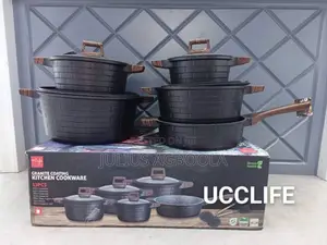 Ucclife Cookware Pot With Nonstick Spoon and Two Pot Stand