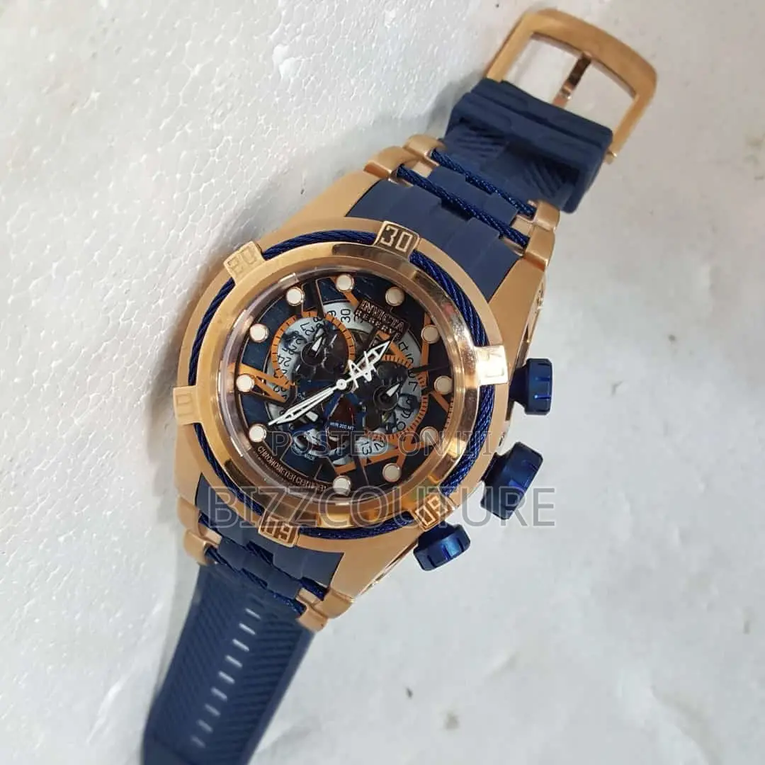 Original Invicta Chronograph Blue Strap Watch Is Available