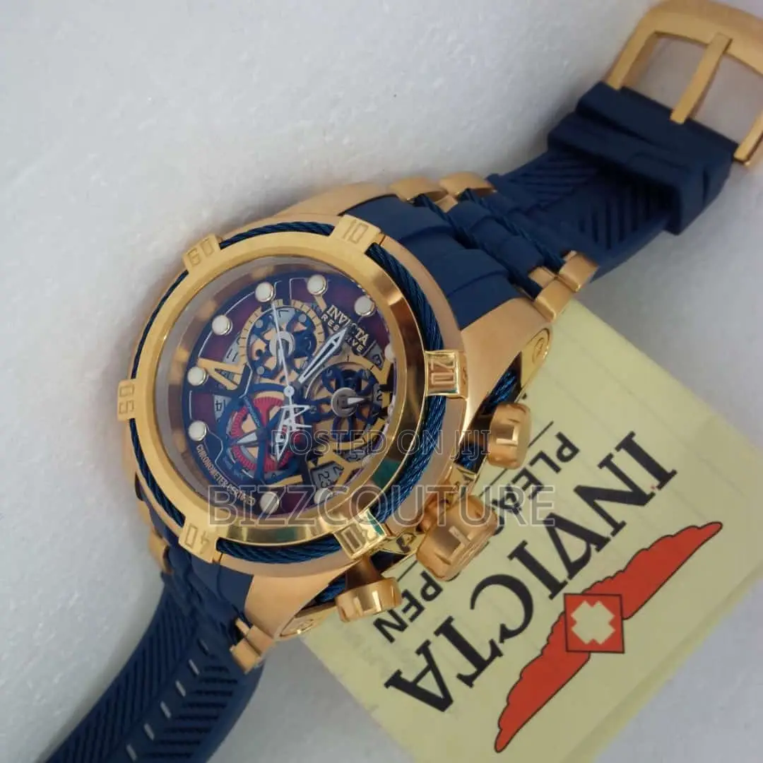 Original Invicta Chronograph Blue Strap Watch Is Available