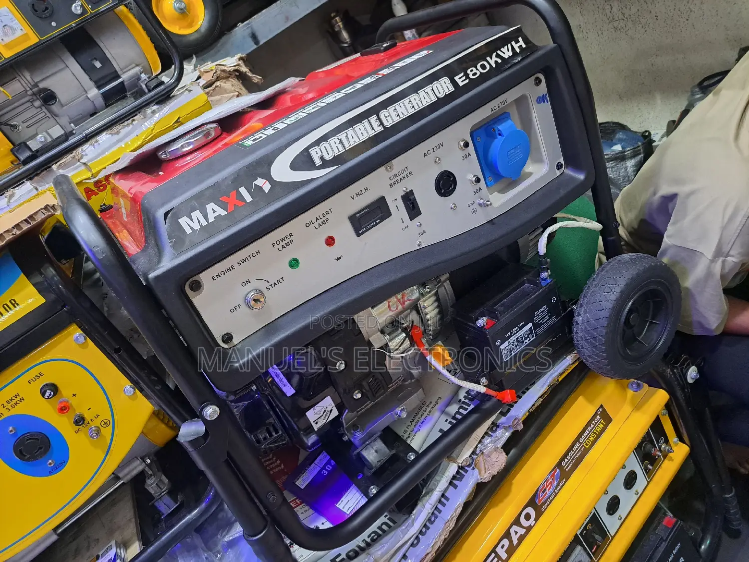 Maxi Petrol Generator Model E80KWH 100% Copper Coil 10kva