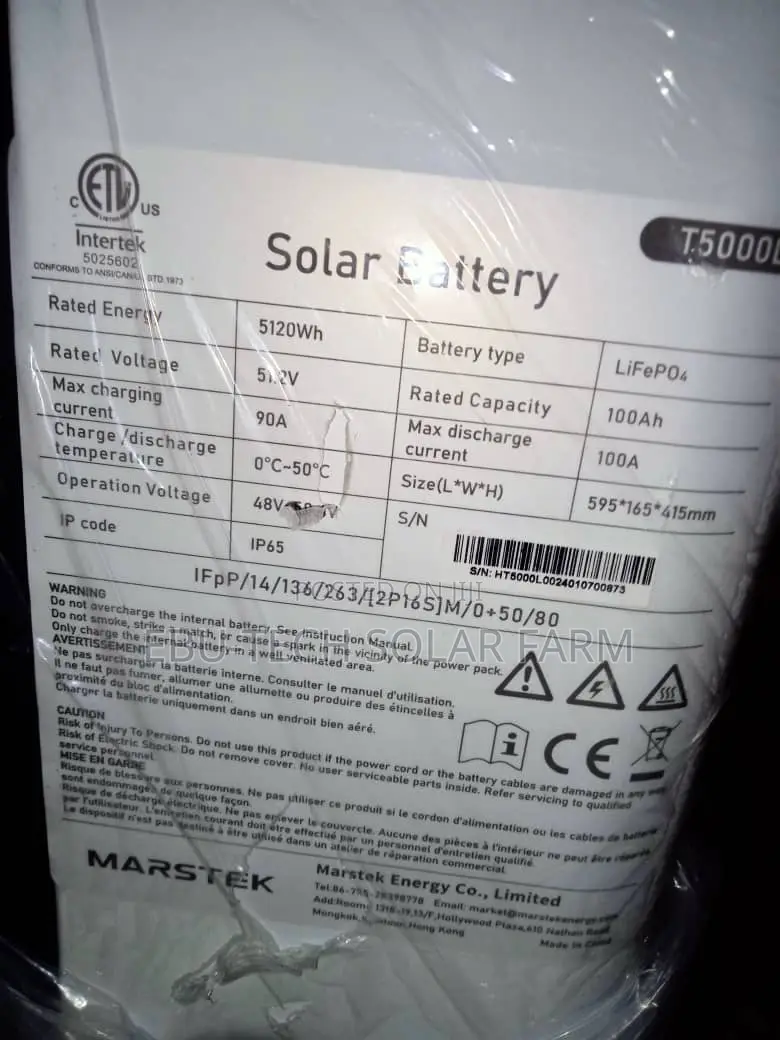 Marstek Lithium Ion Battery 5kws 48v