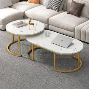 2 in 1 Marble Design Center Table