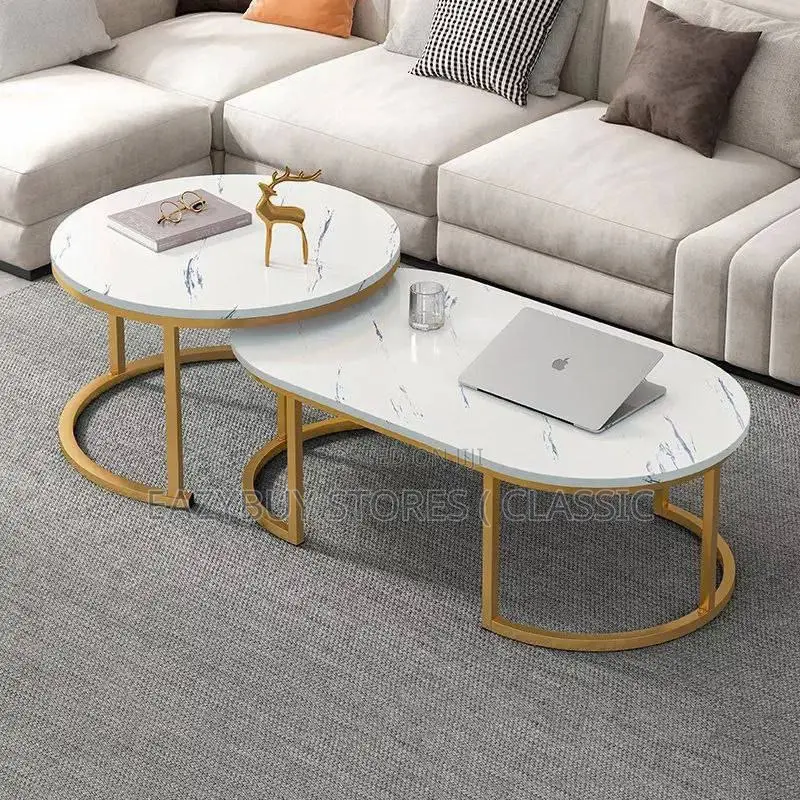 2 in 1 Marble Design Center Table