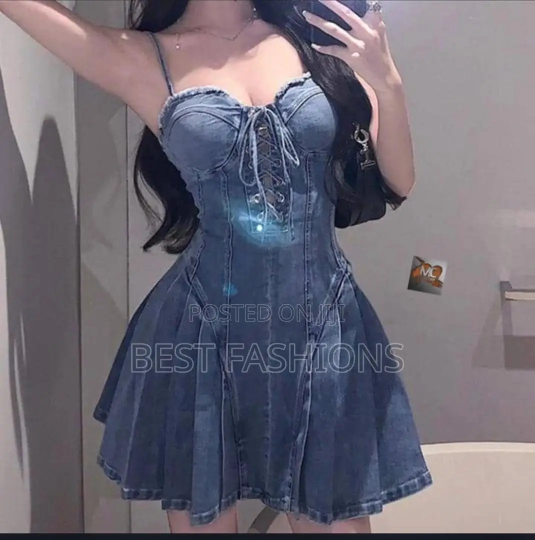 Trendy Short Jean Dress