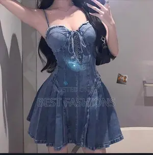 Trendy Short Jean Dress