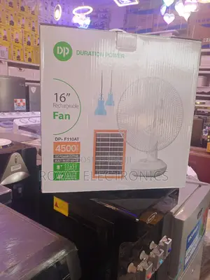 World Class DP 16 Inches Rechargeable Fan With Solar Panel