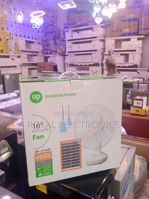 Top Class DP 16 Inches Rechargeable Fan With Solar Panel