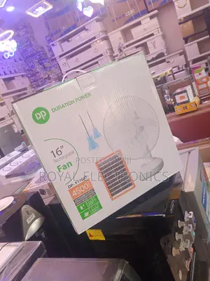 Powerful DP 16 Inches Rechargeable Fan With Solar Panel