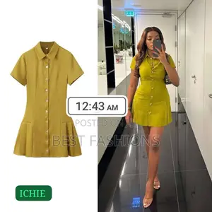 Trendy Ladies Formal Short Dress.