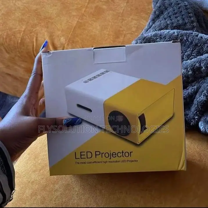 Portable LED Display Mini Projector | Yellow Box