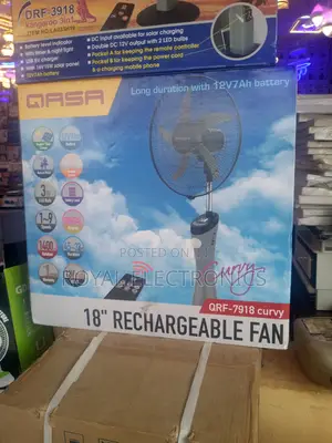 Classic Qasa 18 Inches Rechargeable Standing Fan