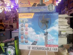 Powerful Qasa 18 Inches Rechargeable Standing Fan