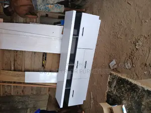 TV Stand White and Grey Color