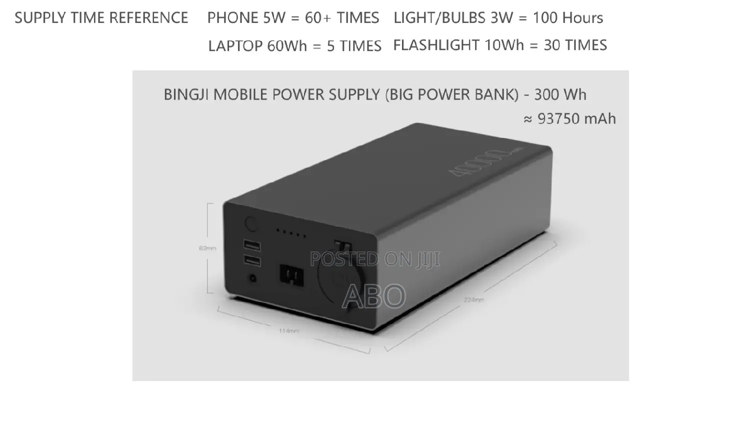300wh Bingi Power Bank