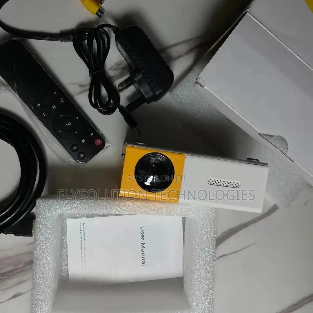 Portable LED Display Mini Projector | Yellow Box