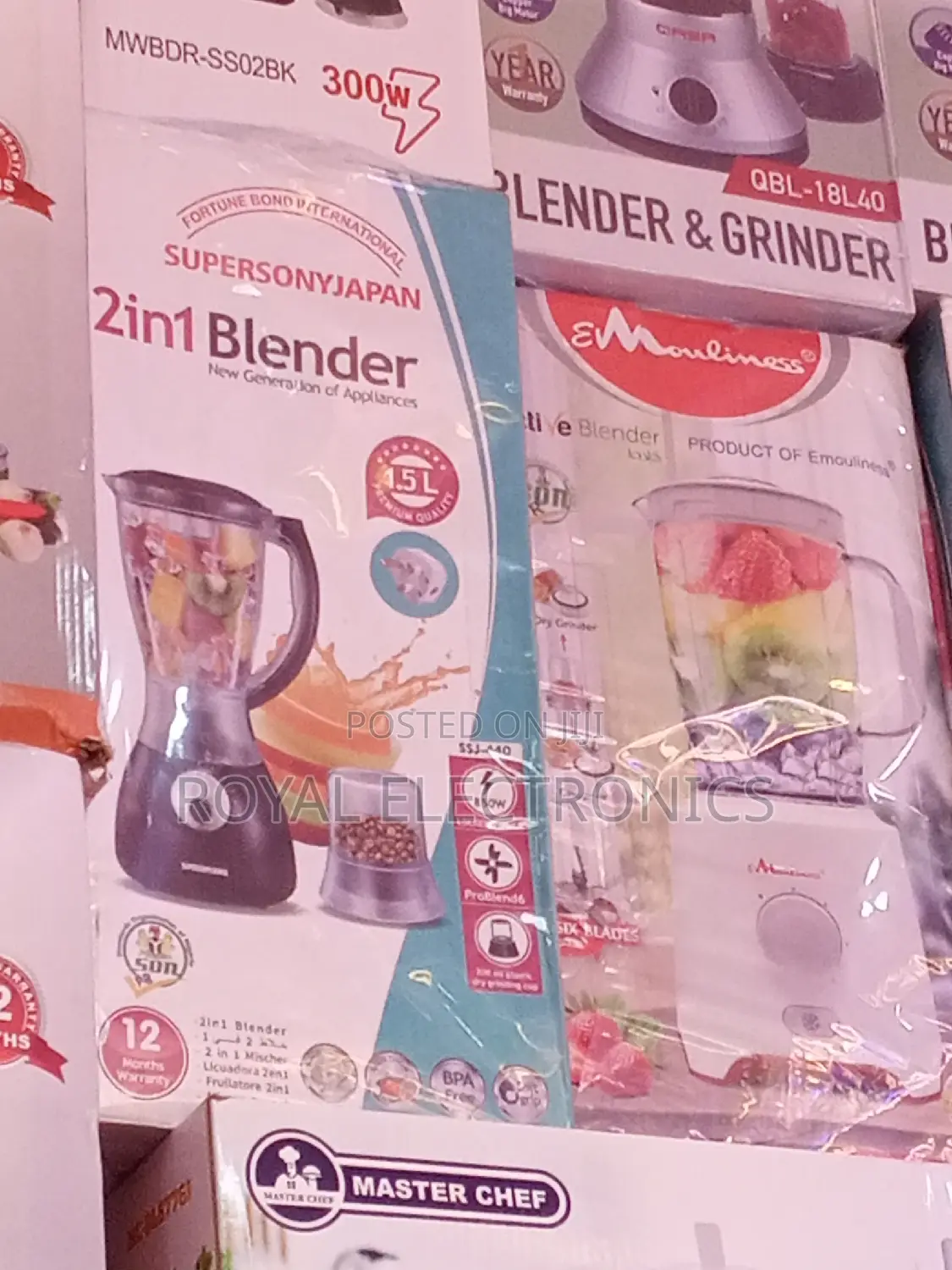 Top Class Supersony 2 in 1 Multifunction Blender