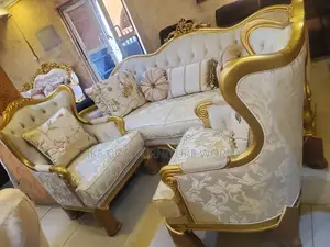 Complete Set of High Quality Turkish Royal Fabric Sofa