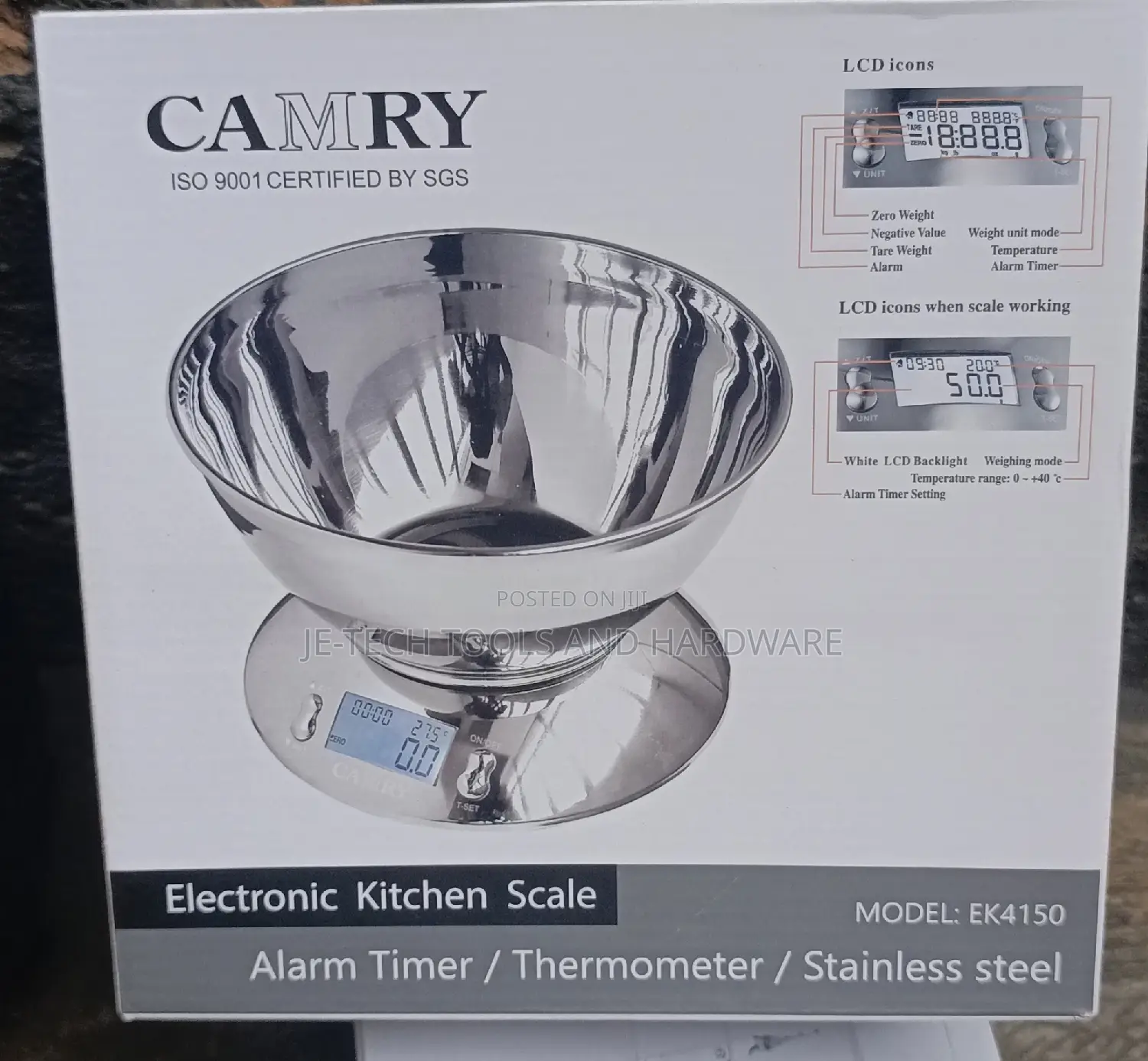 Digital Kitchen Scale - Stainless Steel - 5kg