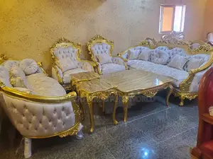 Complete Set of High Quality Imported Royal Fabric Sofa Chai