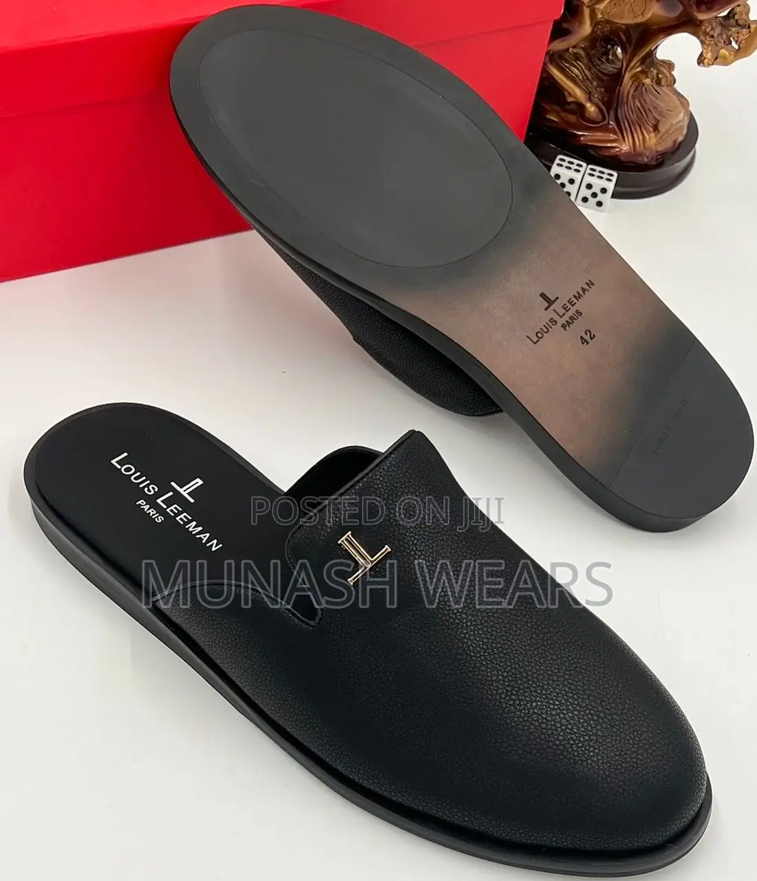 Louis Leather Half Shoe