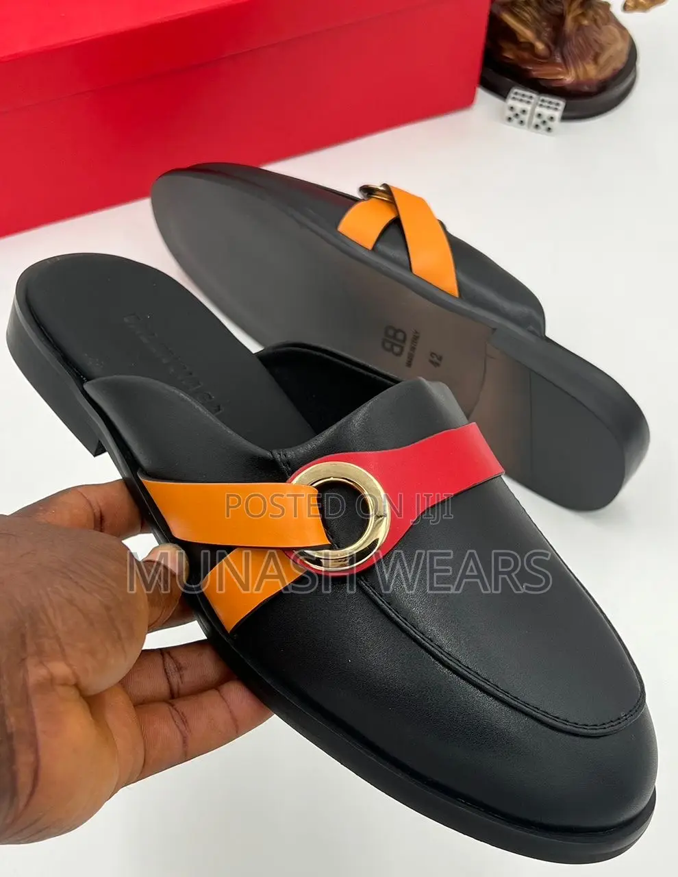 BALENCIAGA Leather Half Shoe