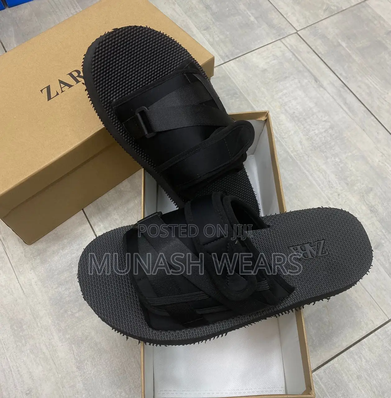 Zara Leather Slipers