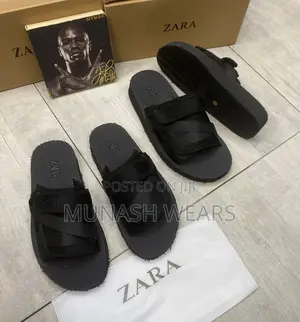 Zara Leather Slipers
