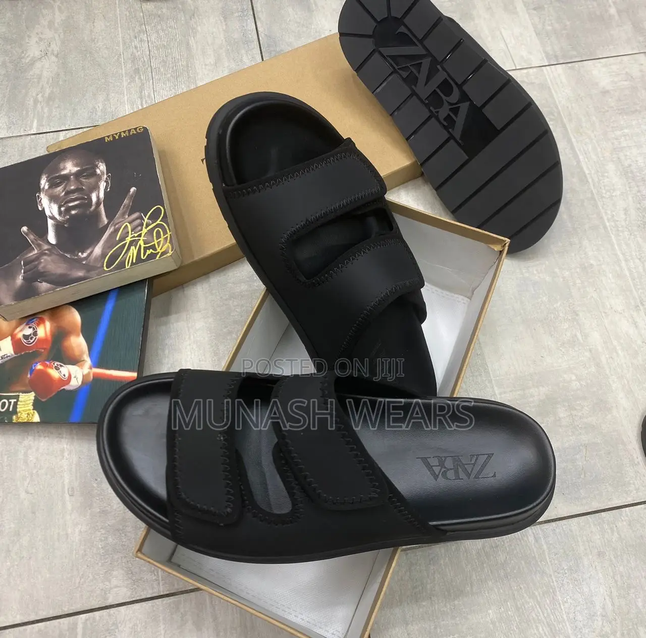 Zara Leather Slipers