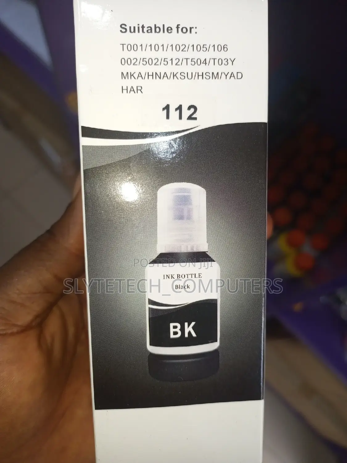 EPSON 112 Dye Ink Bottle Black
