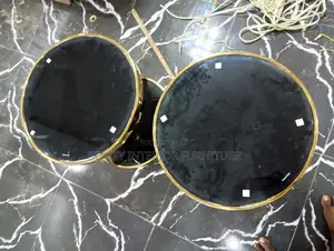 Simple Gold Plated Glass Side Stool
