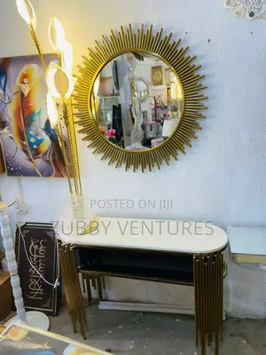 Brand New Quality and Imported Marble Top Mirror Console