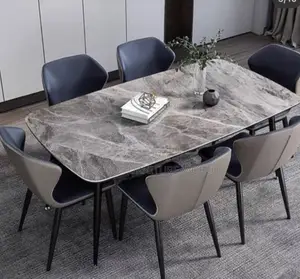 6seater Imported Turkish Marble Dining Table With Solid Chai