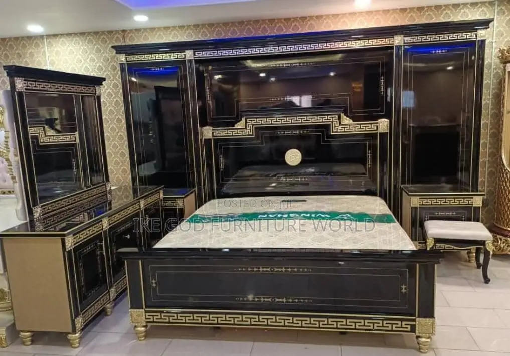 7by7 Imported Turkish Versace Bed With Accessories