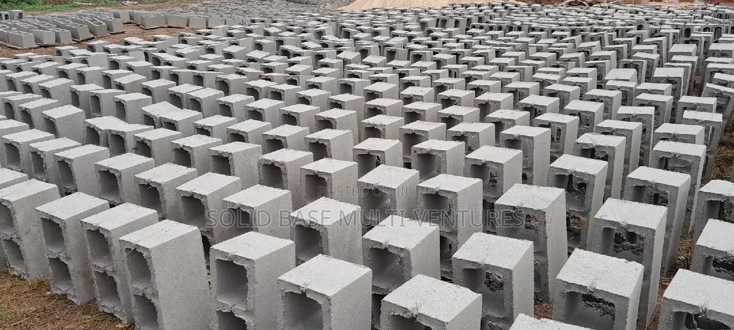 Concrete Blocks, Mould With Stonedust Within the Site.