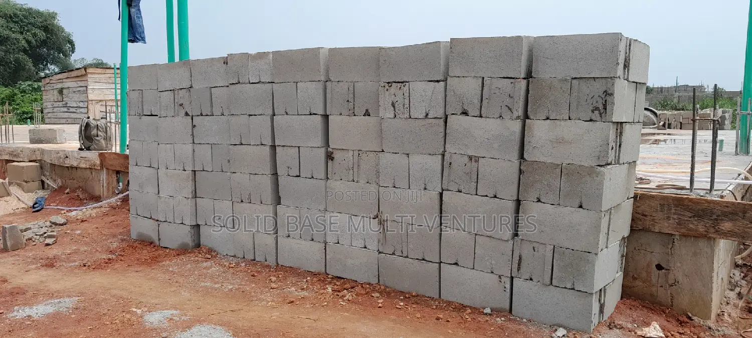 Concrete Blocks, Mould With Stonedust Within the Site.