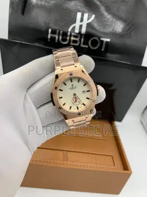 Hublot Rosegold Wristwatch With Down Seconds