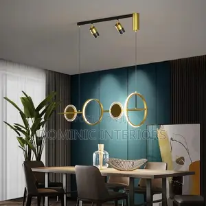 Island Creative Gold Hanging Lamp