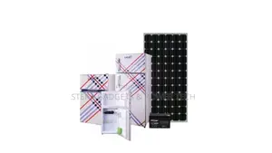 Refrigerator With Battery and Solar Panel Combo
